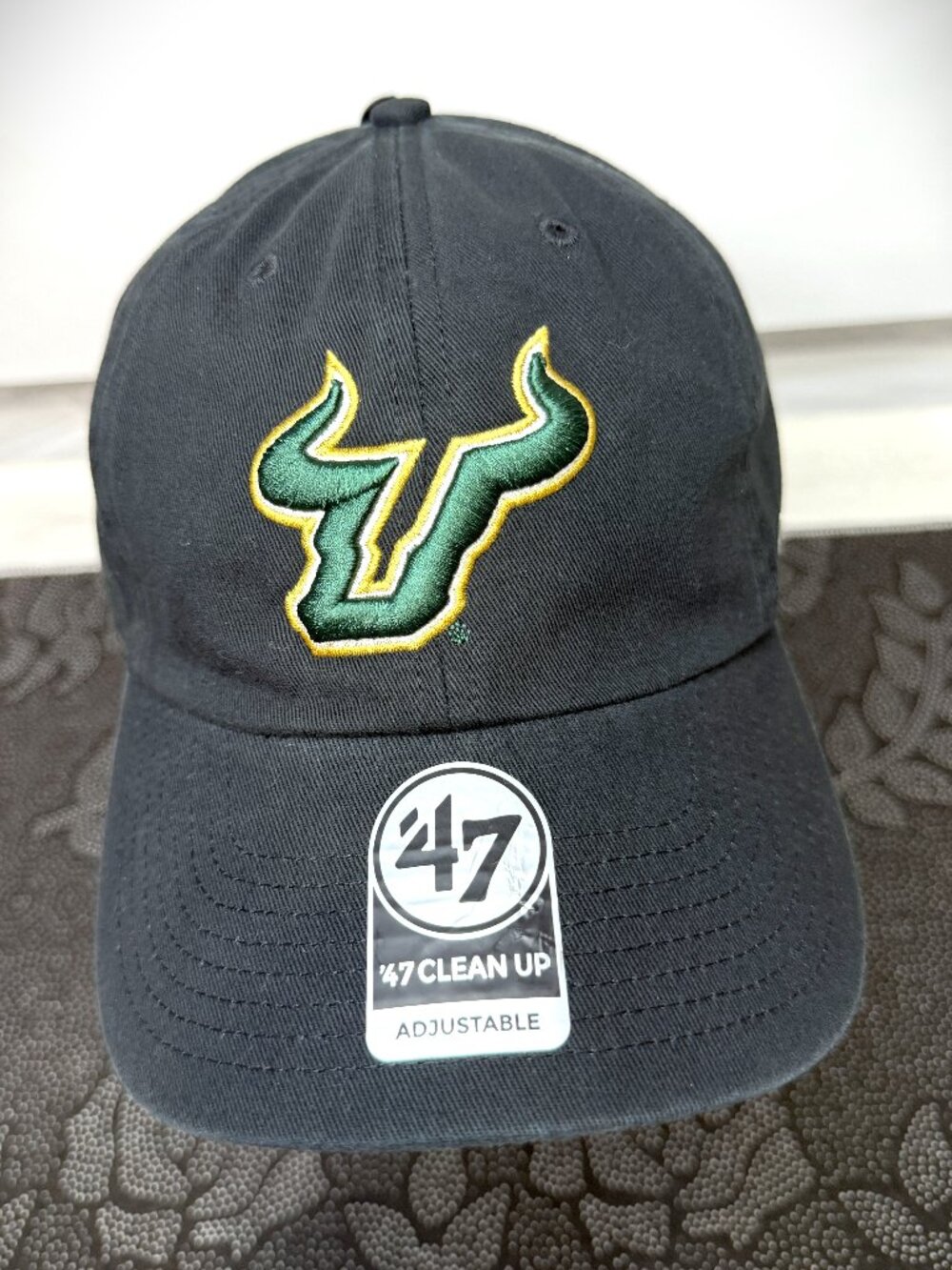 '47 Brand South Florida Bulls Black Clean Up Adjustable Hat/Cap New